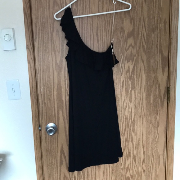 NWT AEO one shoulder black dress - Picture 4 of 7